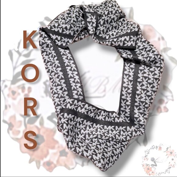 Michael kors Derby Gray and Coal Gray infinity Scarf. Excellent presentation! - Picture 3 of 7